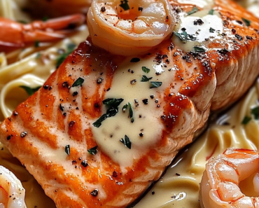 Creamy Salmon and Shrimp Alfredo: A Decadent Dinner Delight