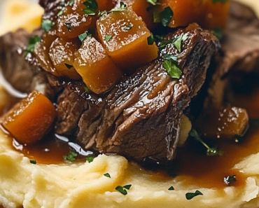 Pot Roast over Mashed Potatoes