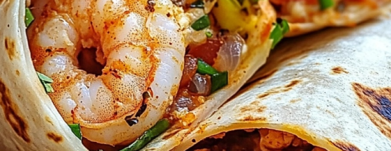 Old Bay Shrimp Burritos