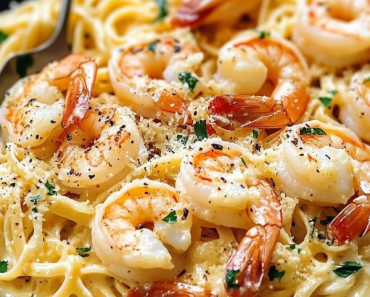 Creamy Parmesan Garlic Shrimp Pasta