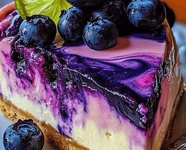 Blueberry Lime Swirl Cheesecake: A Tangy, Creamy Delight