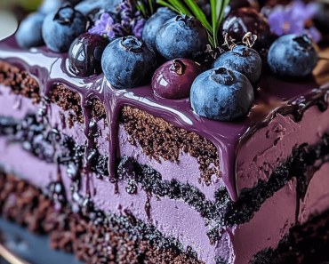 Blueberry Chocolate Lavender Dream Cake