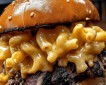 Smoked Brisket Burger with Mac & Cheese: The Ultimate Comfort Food Delight