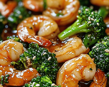 Shrimp and Broccoli Stir Fry in Garlic Sauce