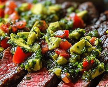 Skirt Steak with Avocado Chimichurri