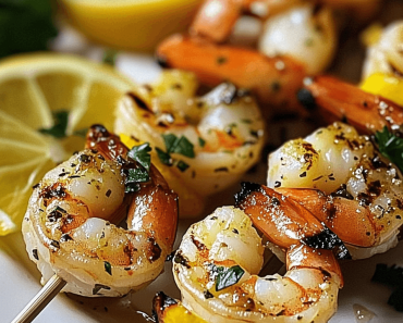 Lemon Garlic Shrimp Kabobs – A Burst of Zesty, Grilled Goodness