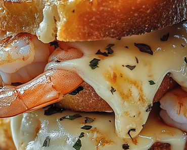 Ultimate Cheesy Garlic Bread Shrimp Grilled Cheese