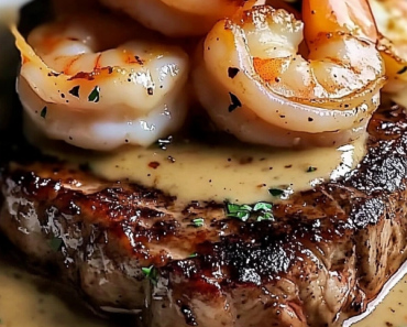 Steak in Creamy Cajun Shrimp Sauce (Surf and Turf)